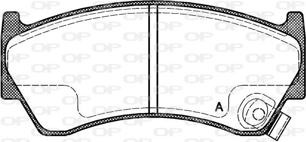 OPEN PARTS Комплект тормозных колодок, дисковый тормоз BPA0592.42